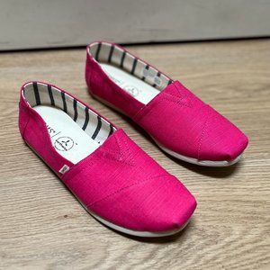 NEW Toms Alpargata Fuchsia Shoes (Size 8.5W)